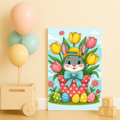 Bahar Tavşanı - Sayılarla Boyama Seti