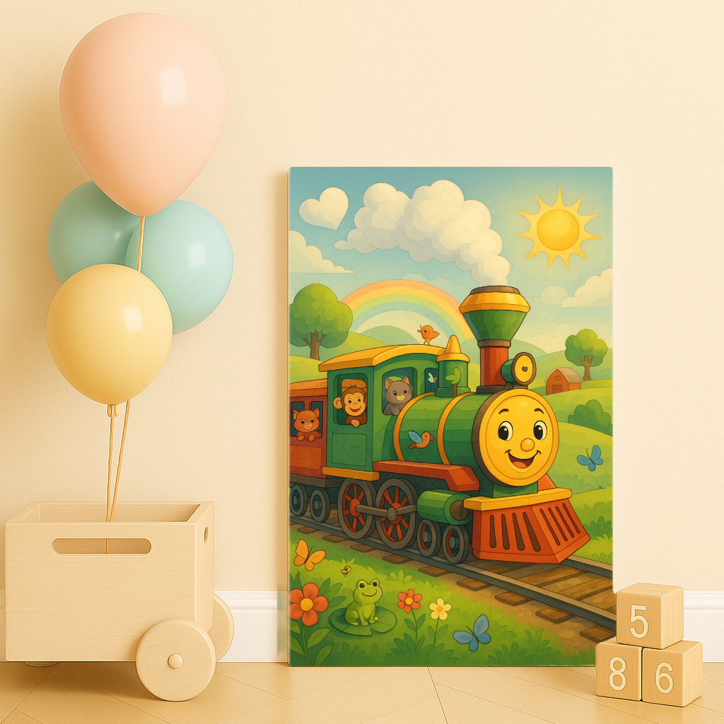 Mutlu Tren - Sayılarla Boyama Seti