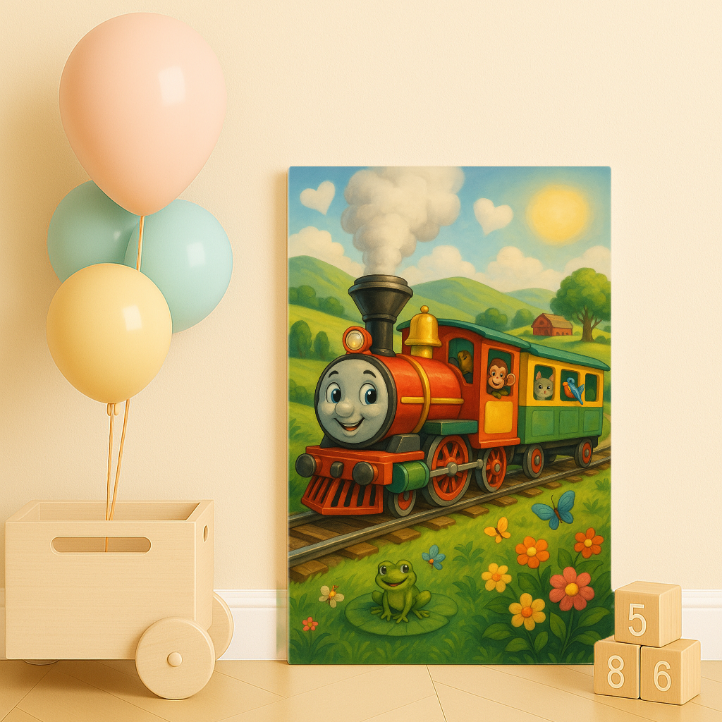 Tren Yolcuğu- Sayılarla Boyama Seti