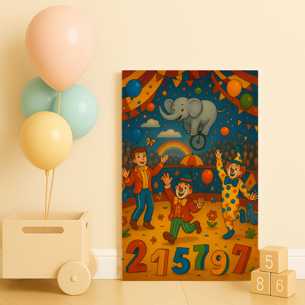 Sirk Macerası - Sayılarla Boyama Seti