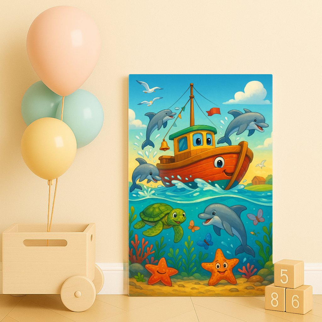 Deniz Dostları - Sayılarla Boyama Seti