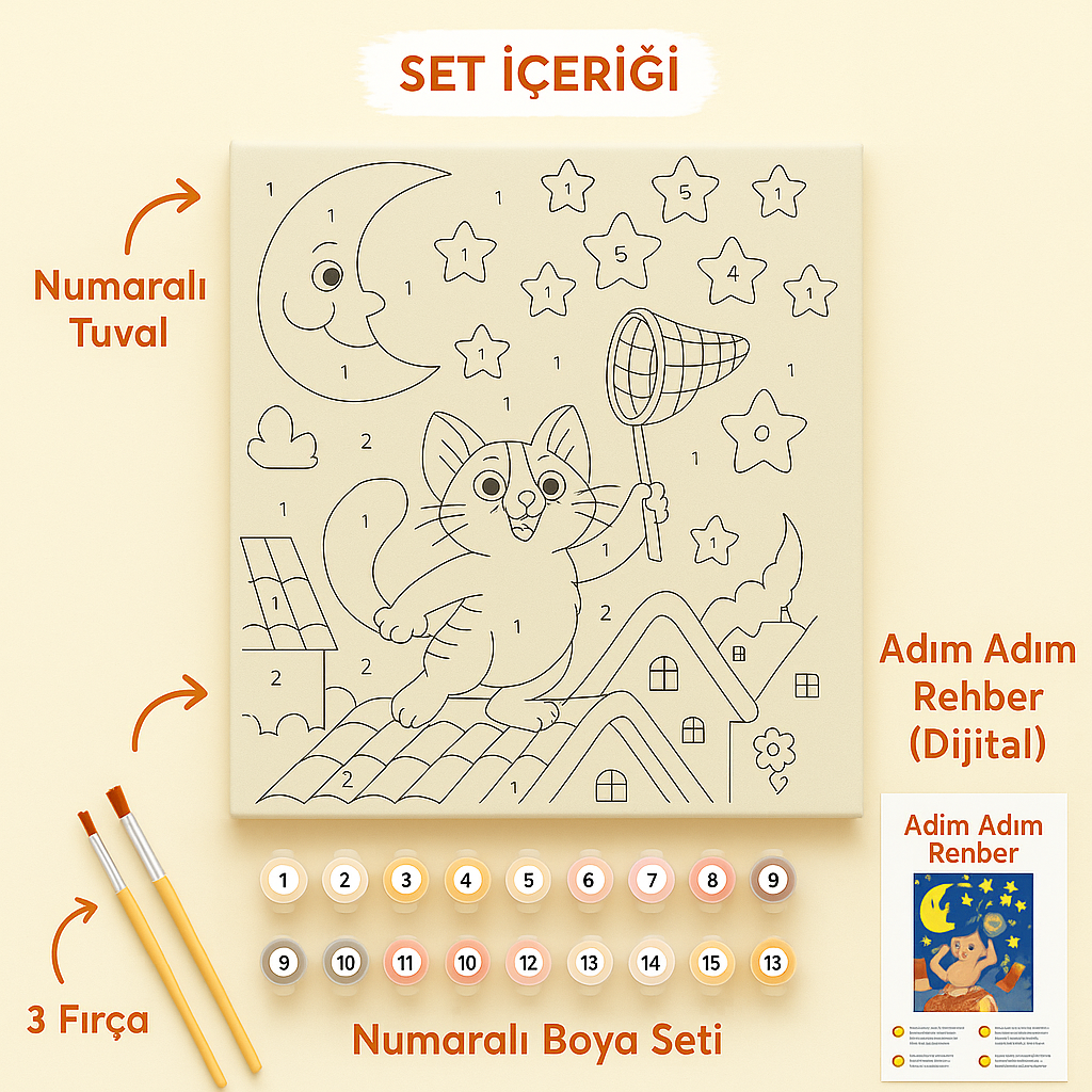 Bahar Tavşanı - Sayılarla Boyama Seti