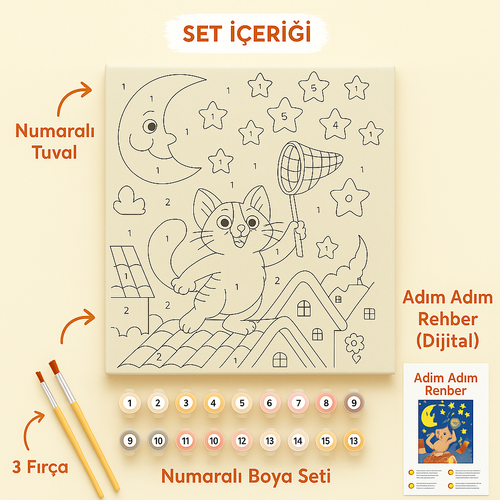 Ay Ayıları - Sayılarla Boyama Seti